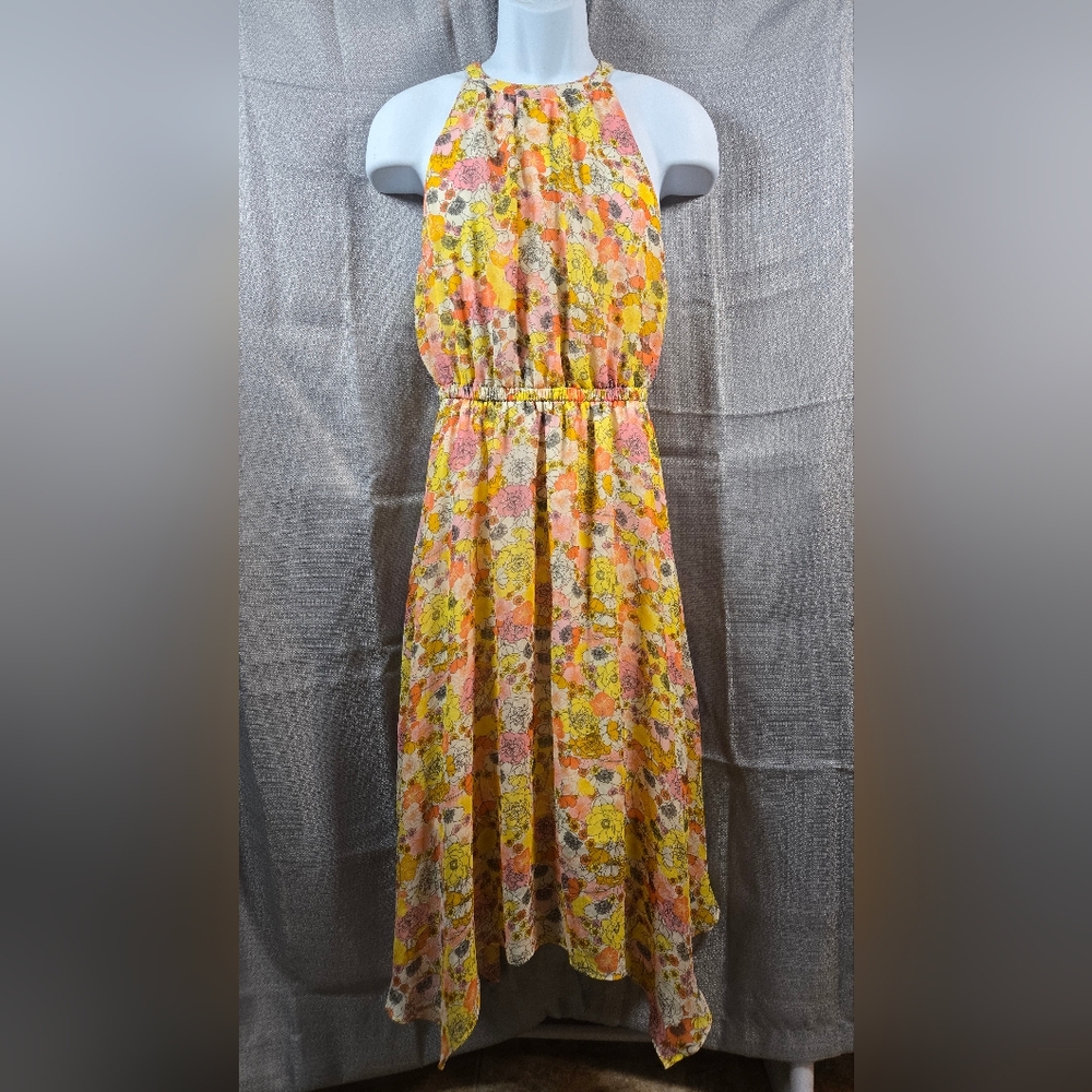 BCBGeneration Floral Maxi Dress - Pink, Yellow, White